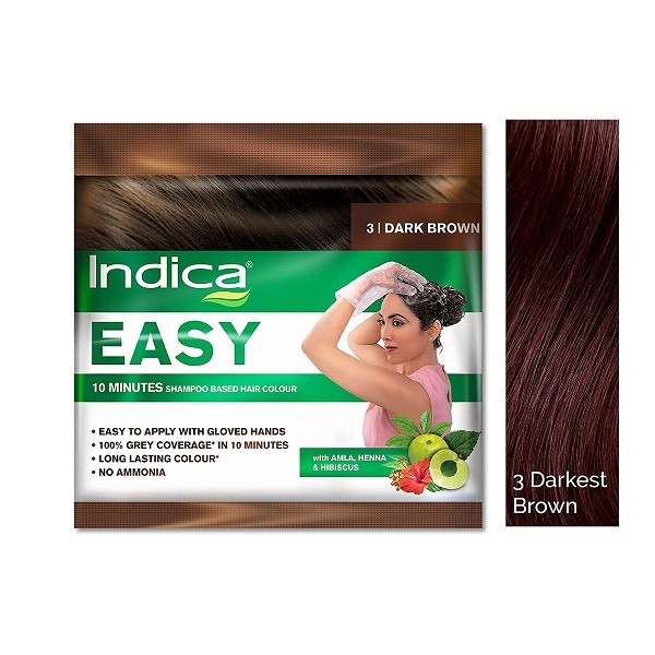 INDICA EASY HAIR COLOUR Dark Brown (Hanger) 25 ML