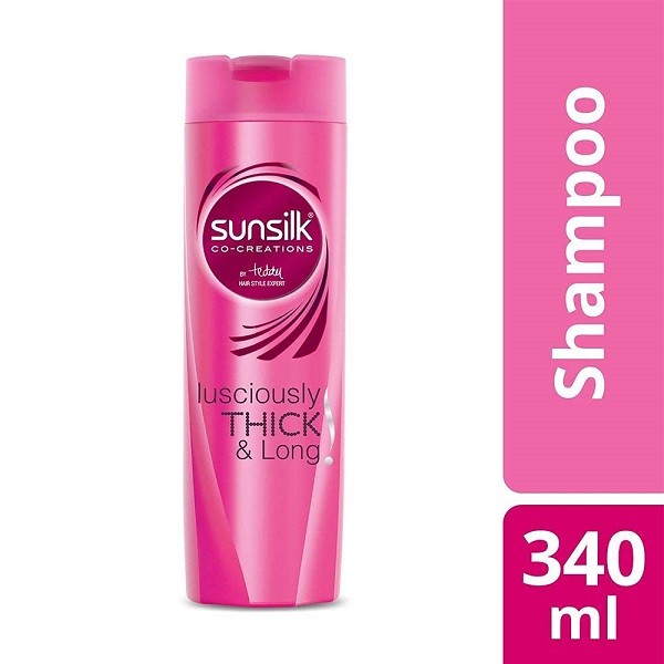 SUNSILK THICK & LONG SHAMPOO 340 ML
